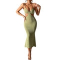 Sexy Camisole Beach Long Dress Backless Summer New Style Vacation Casual Elegant Dress Sleeveless Slim Fit Party Club Sun Dress